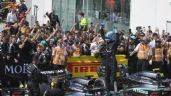 Foto ilustrativa de la nota titulada: George Russell, de Mercedes, gana el GP de Canadá; es su primera victoria de la temporada en F1
