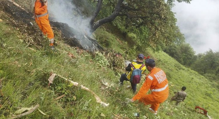 Siete muertos en un choque de helicóptero que llevaba a peregrinos hindúes en India