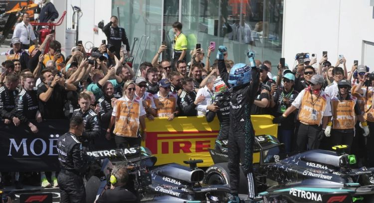 George Russell, de Mercedes, gana el GP de Canadá; es su primera victoria de la temporada en F1