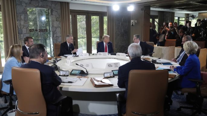 Trump dejará este lunes la reunión del G7 para regresar a EU; en el limbo, la reunión con Sheinbaum