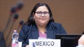Foto ilustrativa de la nota titulada: Citlalli Hernández presume programas sociales y baja de 29% en feminicidios ante la ONU