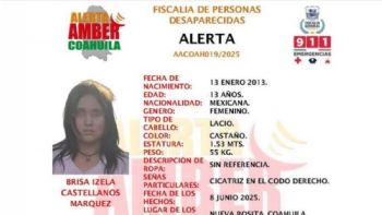Hallan sin vida a niña de 13 años en lote baldío de Coahuila tras alerta Amber