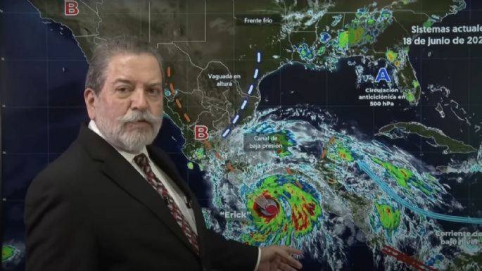 Azotará el huracán Erick este jueves con lluvias intensas y torrenciales a los siguientes estados