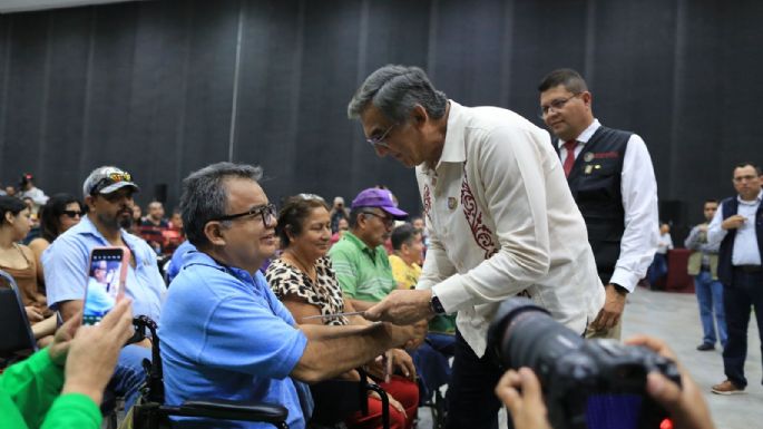 Encabeza Américo entrega de tarjetas de Pensión para el Bienestar a Personas con Discapacidad