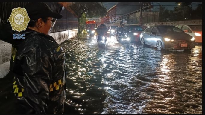 Lluvias colapsan la CDMX; inundaciones, afectaciones viales y caída de árboles (Video)