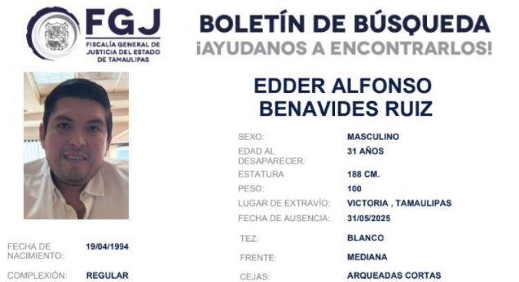 Familiares de joven desaparecido en un río de Tamaulipas exigen transparencia en su búsqueda