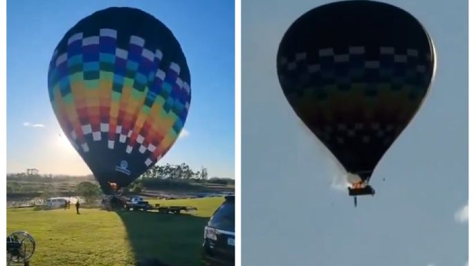 El incendio de un globo aerostático deja ocho muertos en el sur de Brasil (Video)