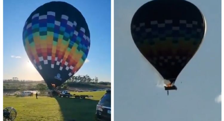 El incendio de un globo aerostático deja ocho muertos en el sur de Brasil (Video)