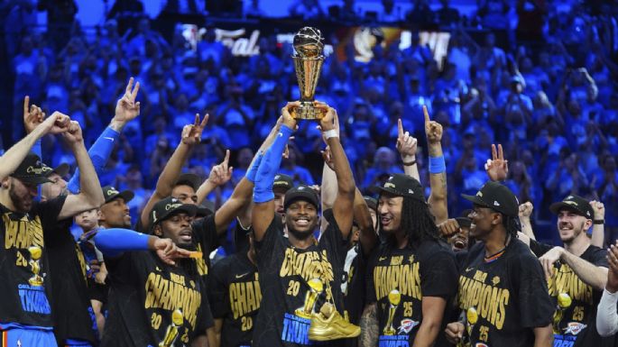 Thunder se corona en la NBA al vencer 103-91 a Pacers