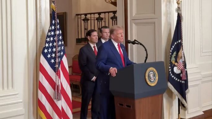 Trump anuncia cese total al fuego entre Israel e Irán