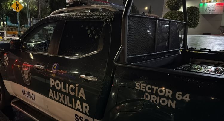 Balean la patrulla donde viajaba el jefe de la Policía Auxiliar de la alcaldía Cuauhtémoc