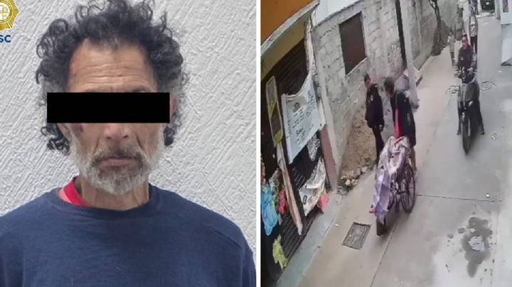 Cae hombre que llevaba el cadáver de una adulta mayor en una silla de ruedas en Ticomán (Videos)