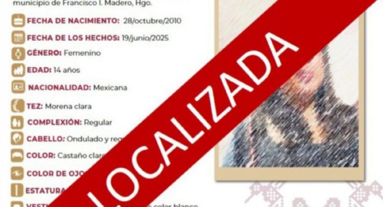 Menor de edad de 14 años niega estar desaparecida; dice “me corrieron”