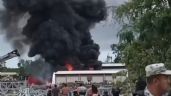 Foto ilustrativa de la nota titulada: Se registra incendio en campamento del Tren Maya en Quintana Roo (Video)