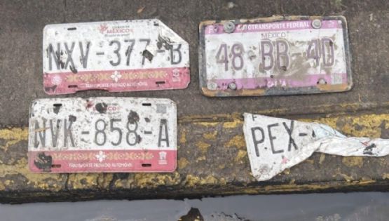 Estas son las placas de auto halladas tras las inundaciones en la CDMX