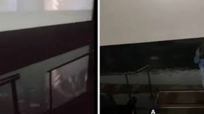 Salas de cine en Cuernavaca se inundan tras fuerte lluvia (Videos)
