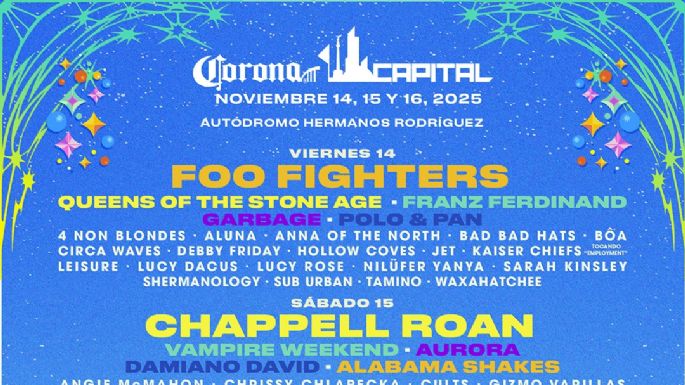 Corona Capital 2025: Foo Fighters, Chappell Roan y Linkin Park lideran el lineup del cartel