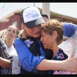 Gobernadora de Chihuahua coordina entrega de apoyos a damnificados por lluvias