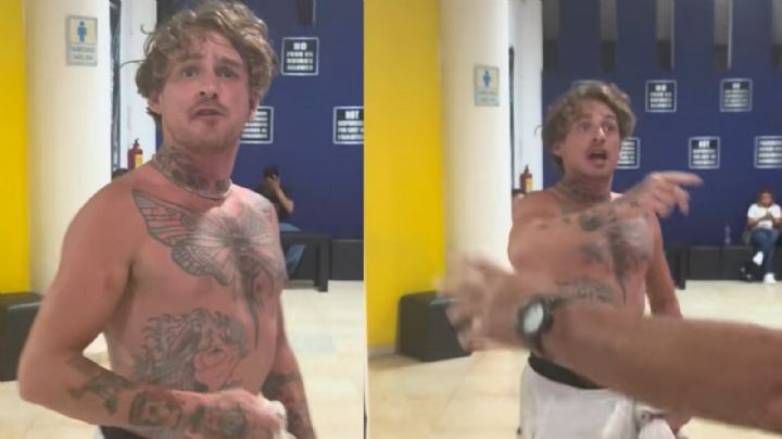 Graban a extranjero agrediendo a joven mexicana en cine de Oaxaca (Video)