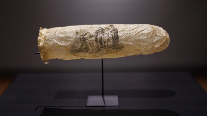 Museo de los Países Bajos exhibe condón de casi 200 años de antigüedad
