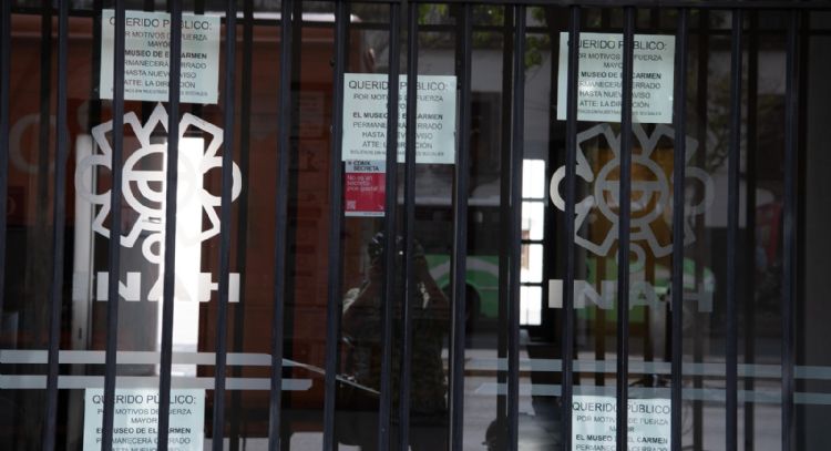 Cierran museos administrados por el INAH en la CDMX por falta de guardias
