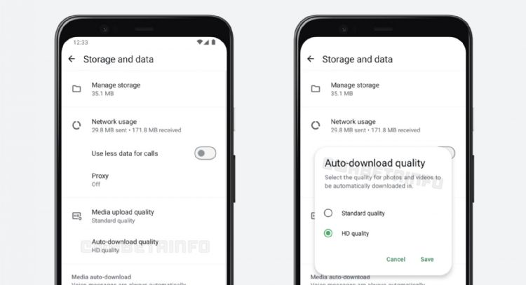 WhatsApp permitirá elegir la calidad de las fotos y los videos al descargarlos