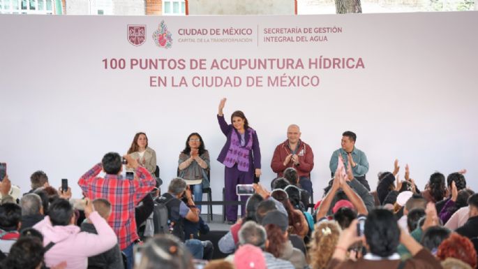 Brugada inaugura Acupuntura Hídrica; busca rehabilitar 100 puntos de inflitración de agua de lluvia