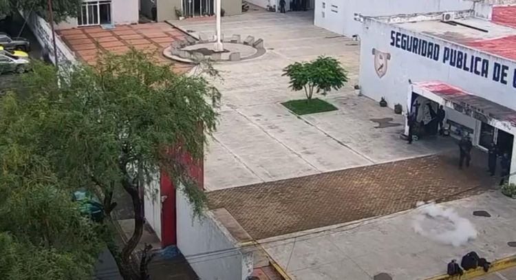Usan un dron con explosivos para atacar la Secretaría de Seguridad Pública de Uriangato (Video)