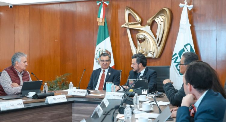 Acuerdan gobernador y director general del IMSS fortalecer la seguridad social e infraestructura
