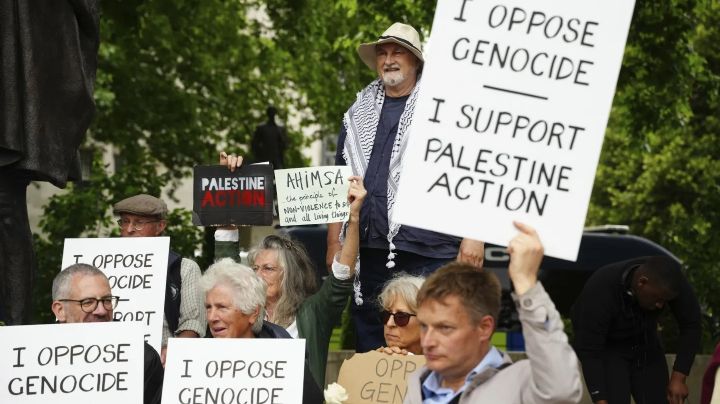 Más de 70 detenidos en protestas en Reino Unido en apoyo al grupo prohibido Palestine Action
