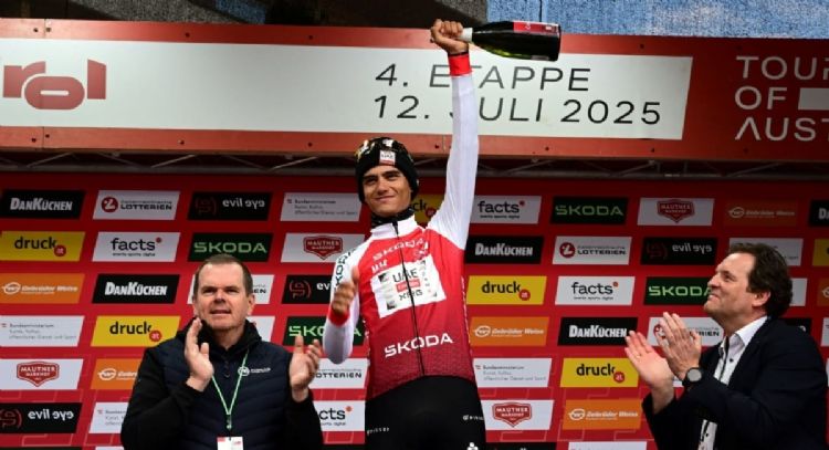 Isaac del Toro gana la etapa 4 del Tour de Austria y sube al liderato general