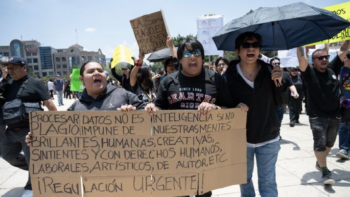 “La IA no es el enemigo, sino la falta de ética”: asi hicieron oír su voz los creadores en la CDMX (Video)