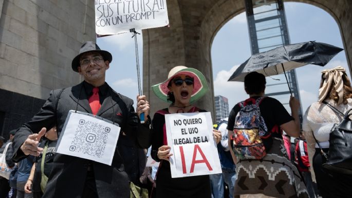 “La IA no es el enemigo, sino la falta de ética”: asi hicieron oír su voz los creadores en la CDMX (Video)