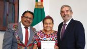 Foto ilustrativa de la nota titulada: Rigoberta Menchú, premio Nobel de la Paz, recibe la nacionalidad mexicana