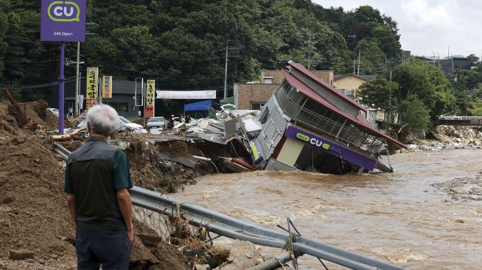 Fuertes lluvias en Corea del Sur dejan 17 muertos y 11 desaparecidos