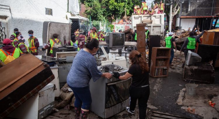 Brugada confirma daños en 87 inmuebles de Magdalena Contreras por las lluvias