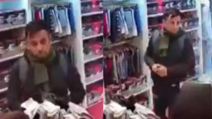 "Con todo respeto, vengo a robar": así asaltó una tienda de ropa interior (VIDEO)