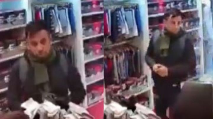 "Con todo respeto, vengo a robar": así asaltó una tienda de ropa interior (VIDEO)