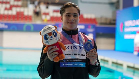 Osmar Olvera gana plata en trampolín de 1 metro del Campeonato Mundial de Deportes Acuáticos