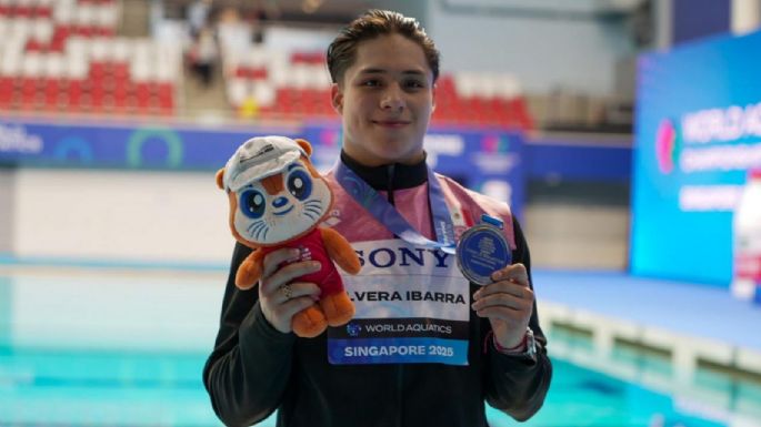 Osmar Olvera gana plata en trampolín de 1 metro del Campeonato Mundial de Deportes Acuáticos