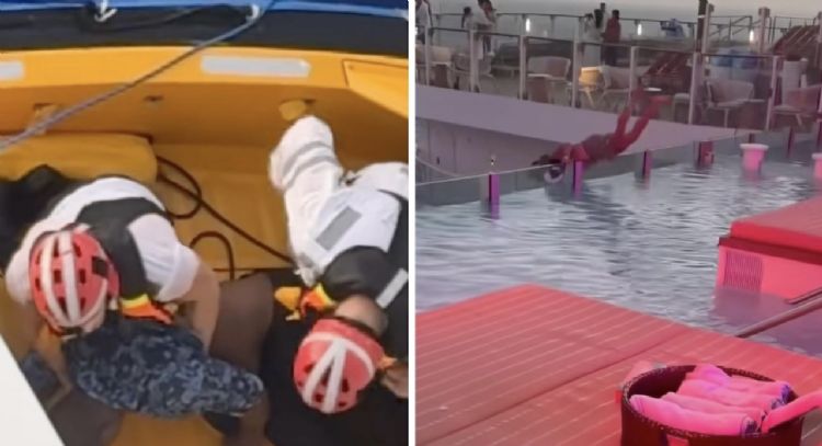 Tripulante de crucero Royal Caribbean apuñala a compañera, se lanza al mar y muere (Videos)