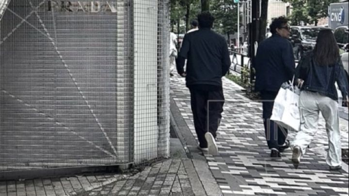Revelan nuevas imágenes de Andrés Manuel López Beltrán “Andy” saliendo de Prada en Tokio