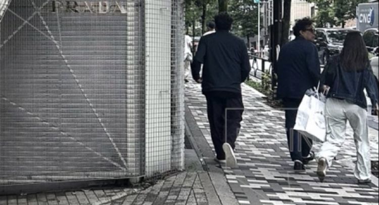 Revelan nuevas imágenes de Andrés Manuel López Beltrán “Andy” saliendo de Prada en Tokio