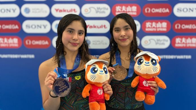 Gemelas de 14 años hacen historia con medalla de bronce en el Mundial de Deportes Acuáticos (Video)