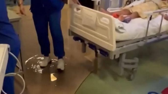 Escurren aguas negras del techo del Hospital Civil de Oaxaca (Video)