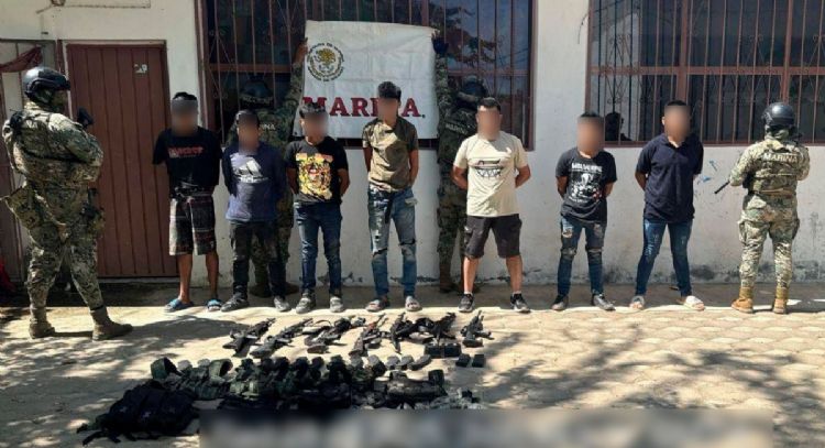 Capturan a siete integrantes de La Familia Michoacana en Coyuca de Benítez