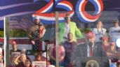Foto ilustrativa de la nota titulada: Trump se celebra a sí mismo en la conmemoración de la independencia de EU