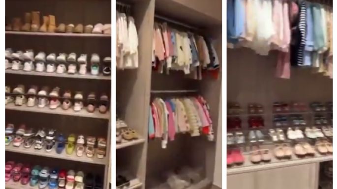 Samuel García y Mariana Rodríguez desatan críticas tras presumir 120 pares de zapatos de su hija