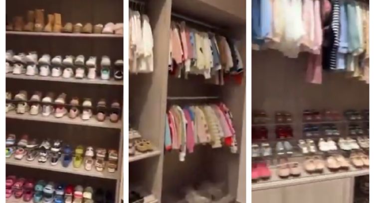 Samuel García y Mariana Rodríguez desatan críticas tras presumir 120 pares de zapatos de su hija