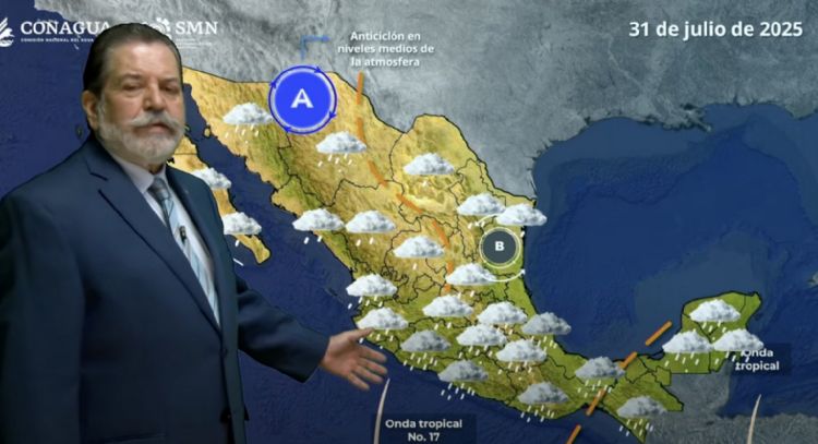 Arreciarán las lluvias este jueves en 19 entidades; llega la onda tropical 18